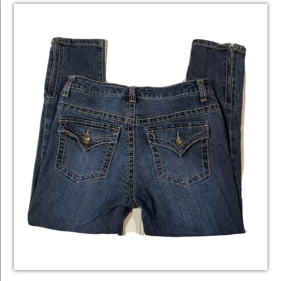 Nine West Capri Jeans Flap 6 zip ankle - Picture 1 of 6